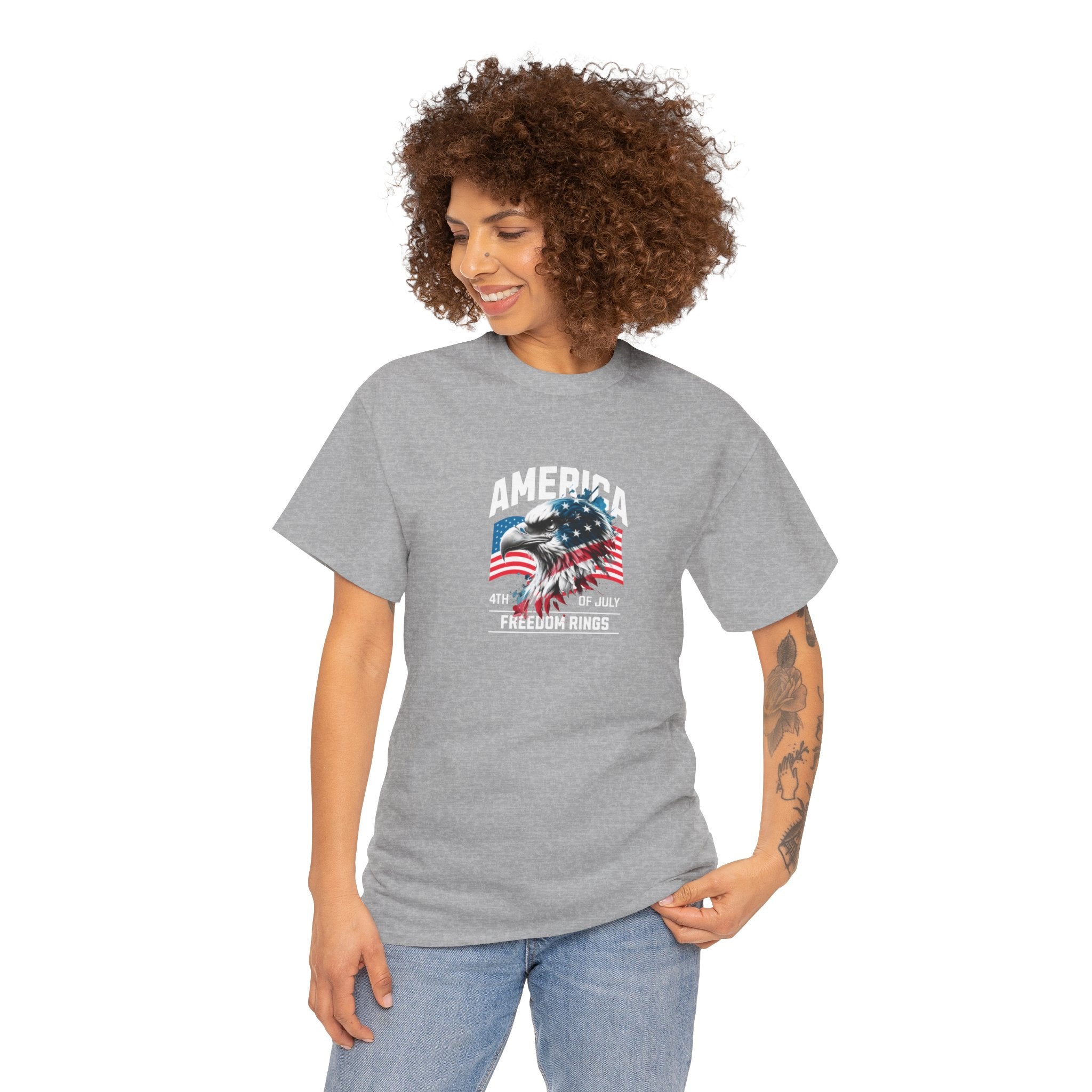 American Eagle Flag T-Shirt — Freedom Pride Patriotic Tee