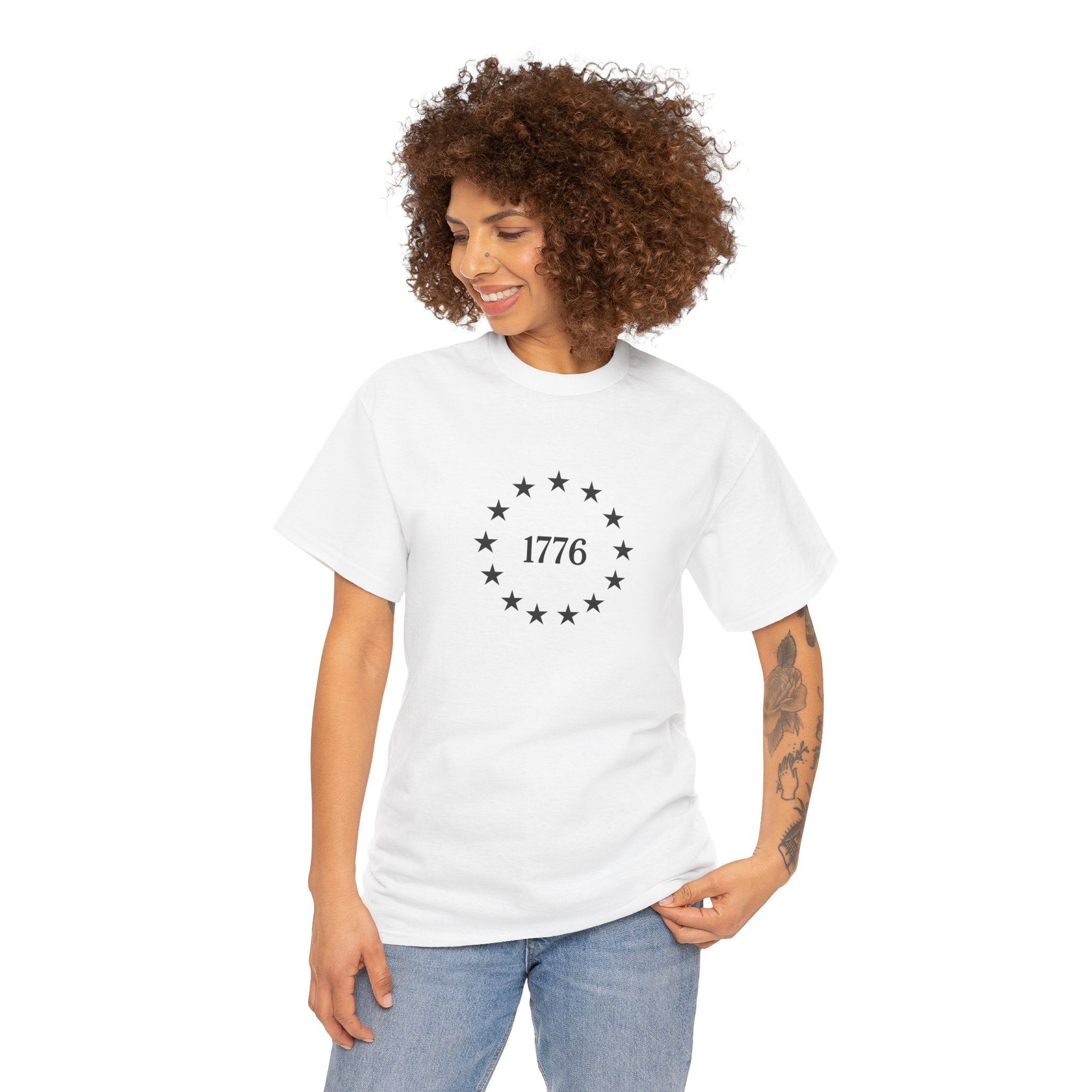 1776 Betsy Ross Flag Circle T‑Shirt — America's 250th Anniversary