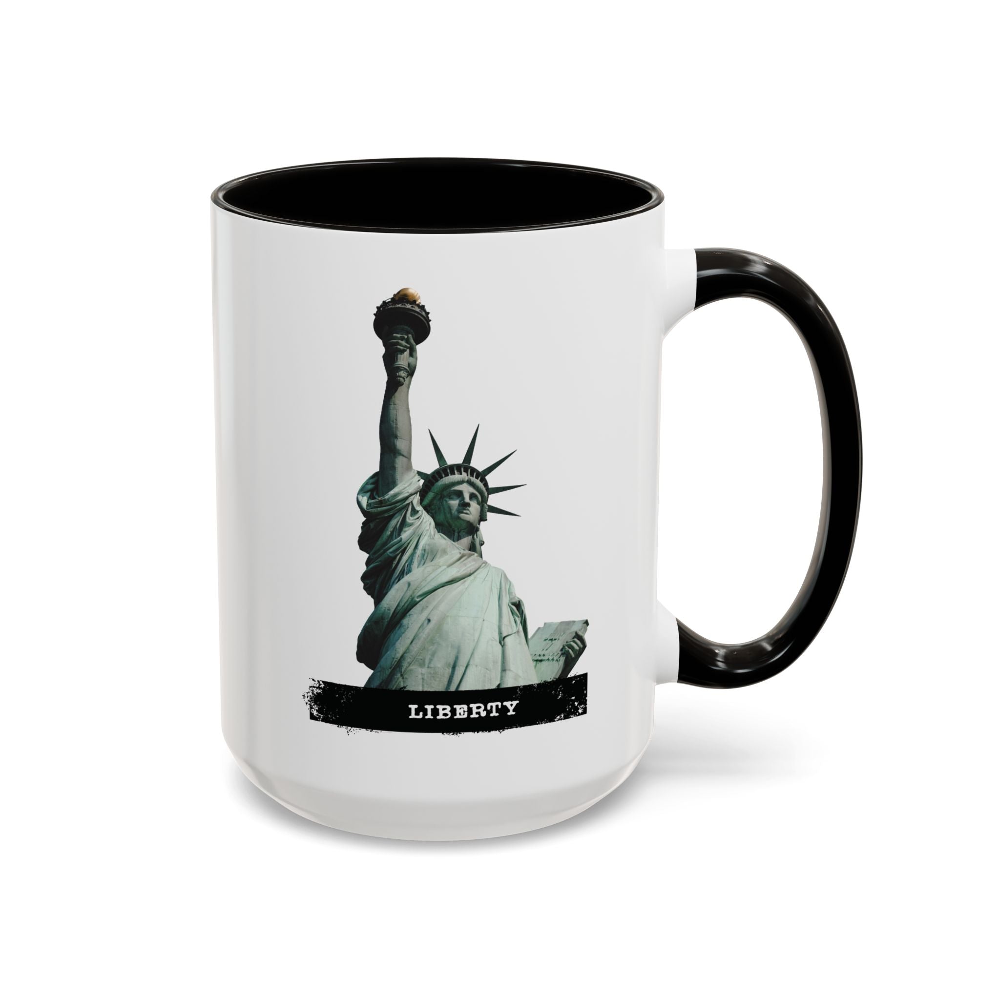 Statue of Liberty Ceramic Mug — Colorful 11oz & 15oz Patriotic Coffee Cup