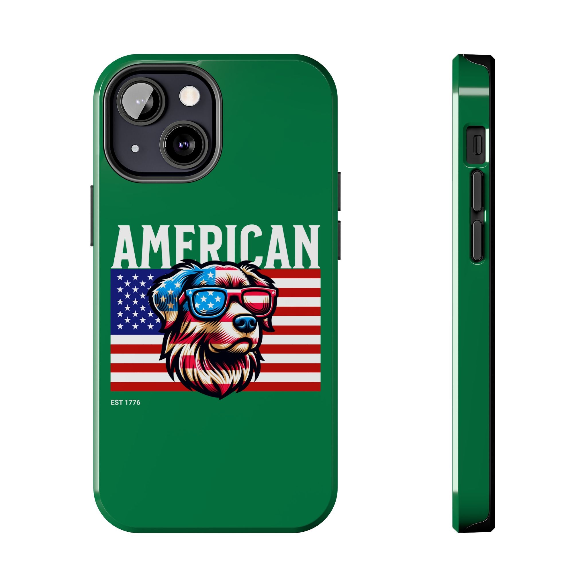American Dog Flag Tough Phone Case — Patriotic USA Phone Case