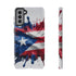 Phone Case For Samsung- Paint Splash Puerto Rican Flag