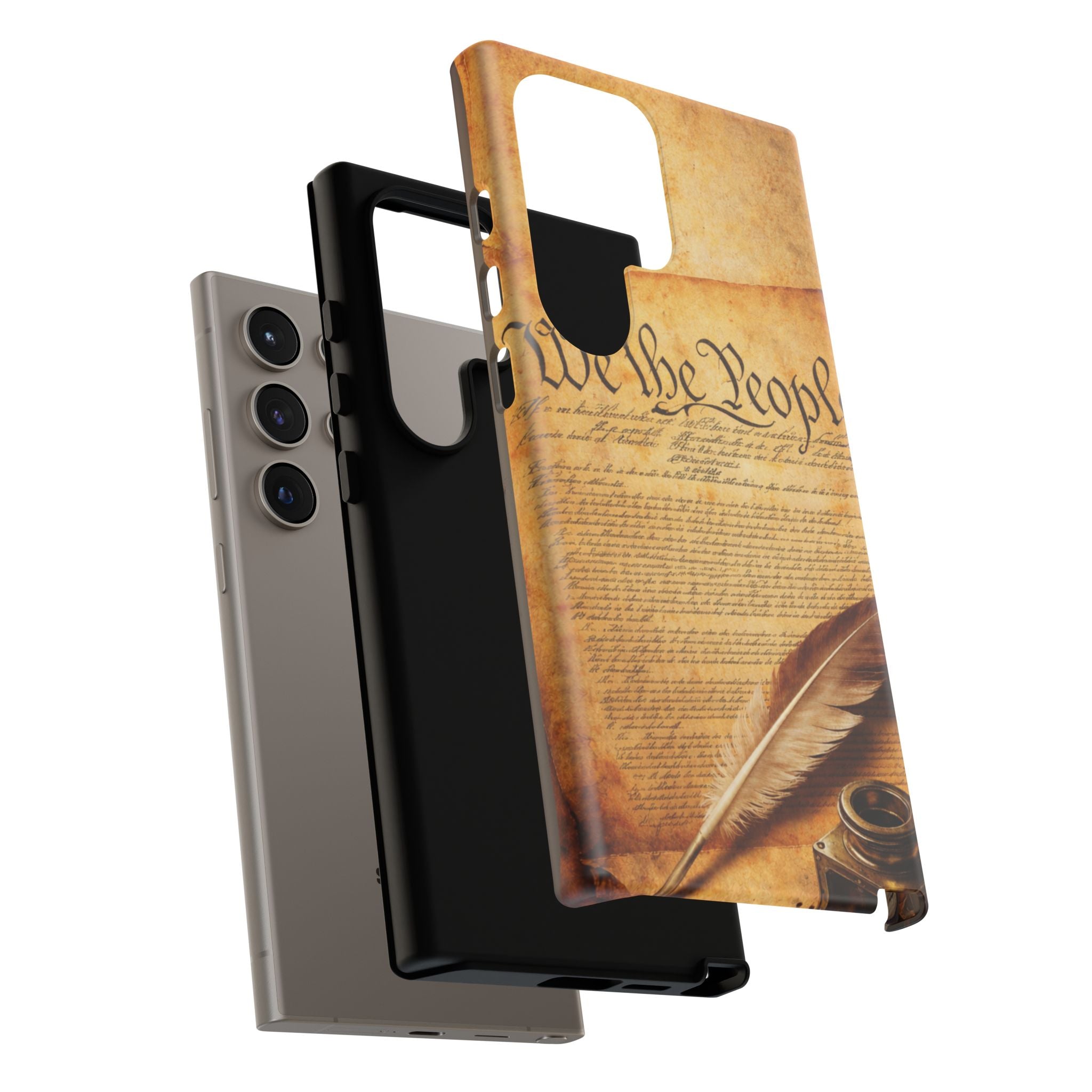 Phone Case — "We the People" Constitution Design with Quill & Ink (Patriotic)
