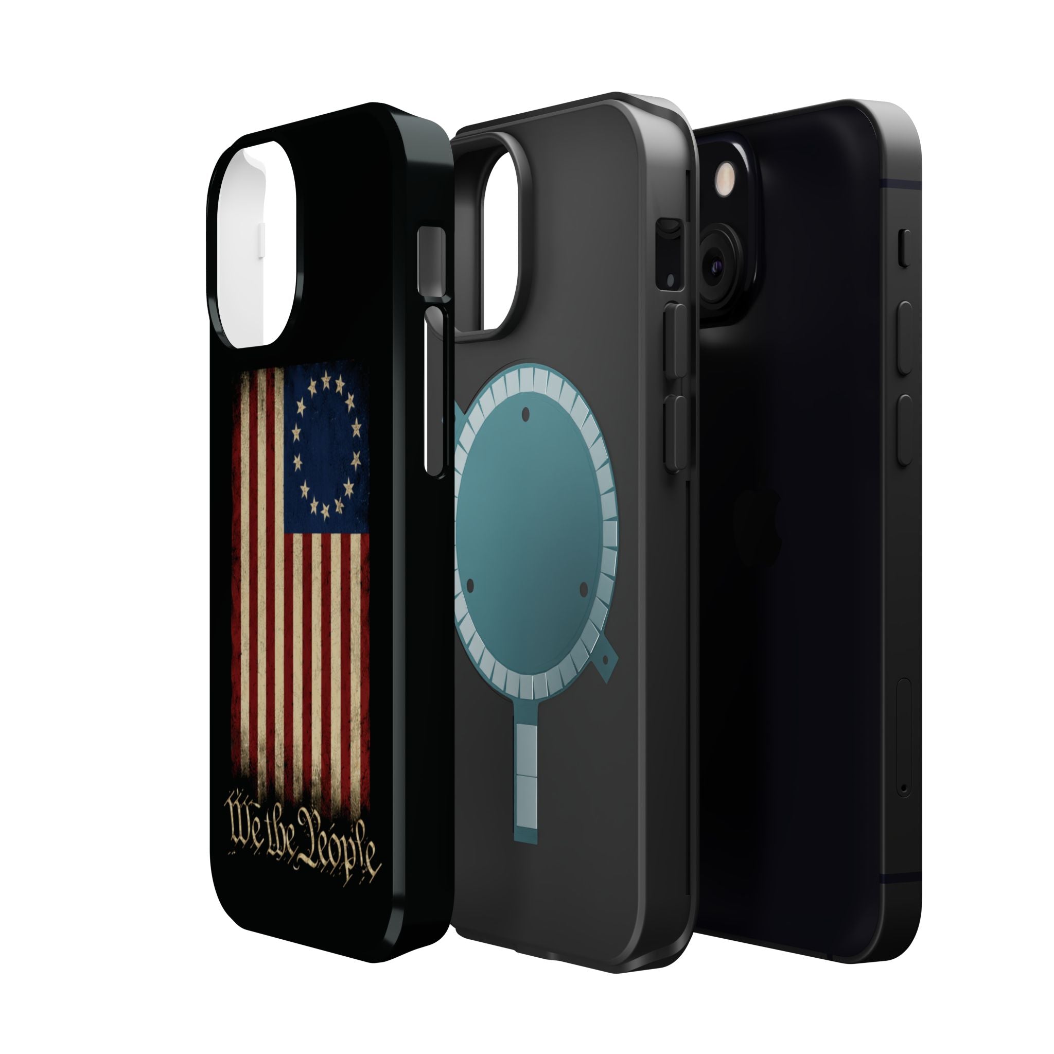 Phone Case — Vintage Betsy Ross Flag "We the People" Magnetic Impact-Resistant Case