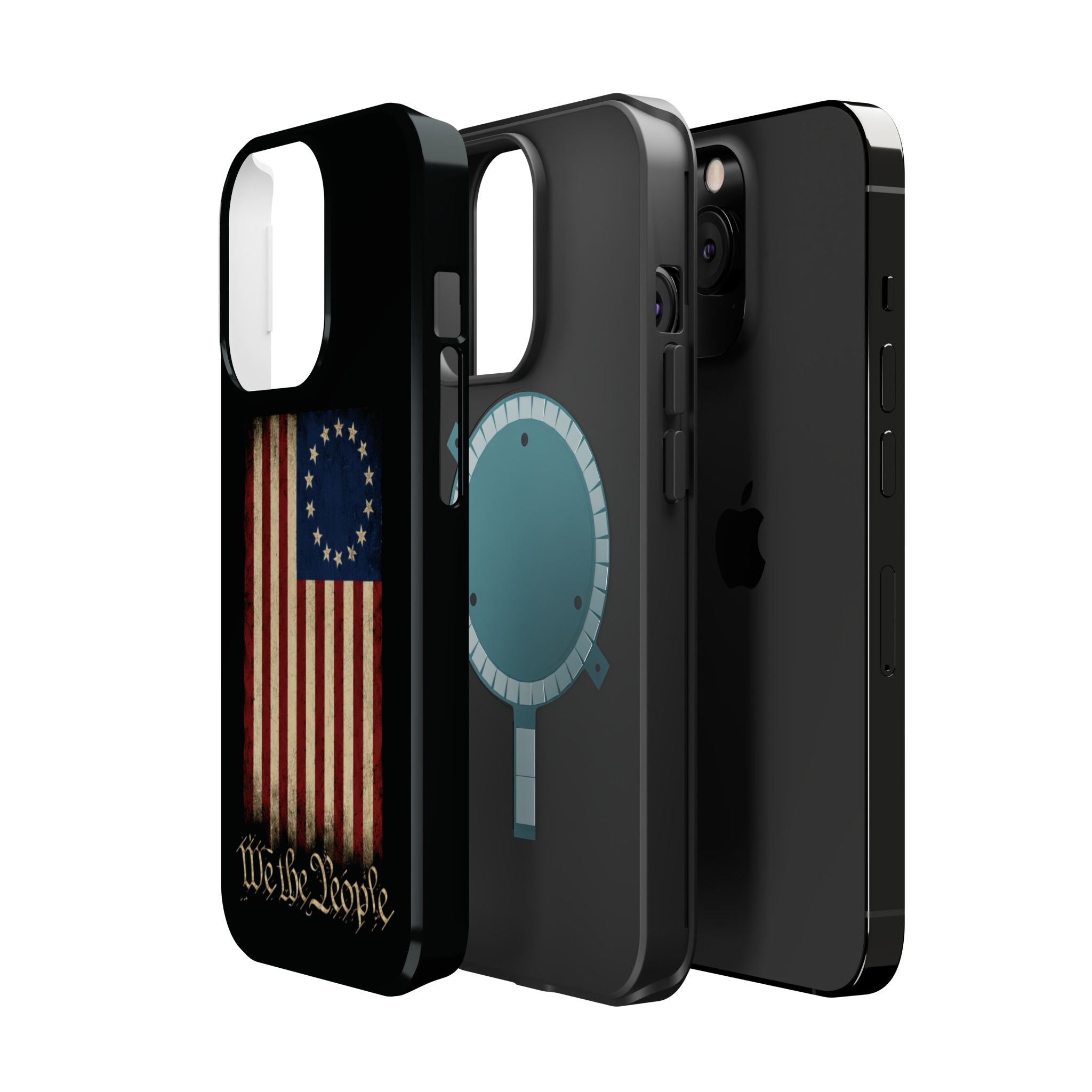 Phone Case — Vintage Betsy Ross Flag "We the People" Magnetic Impact-Resistant Case