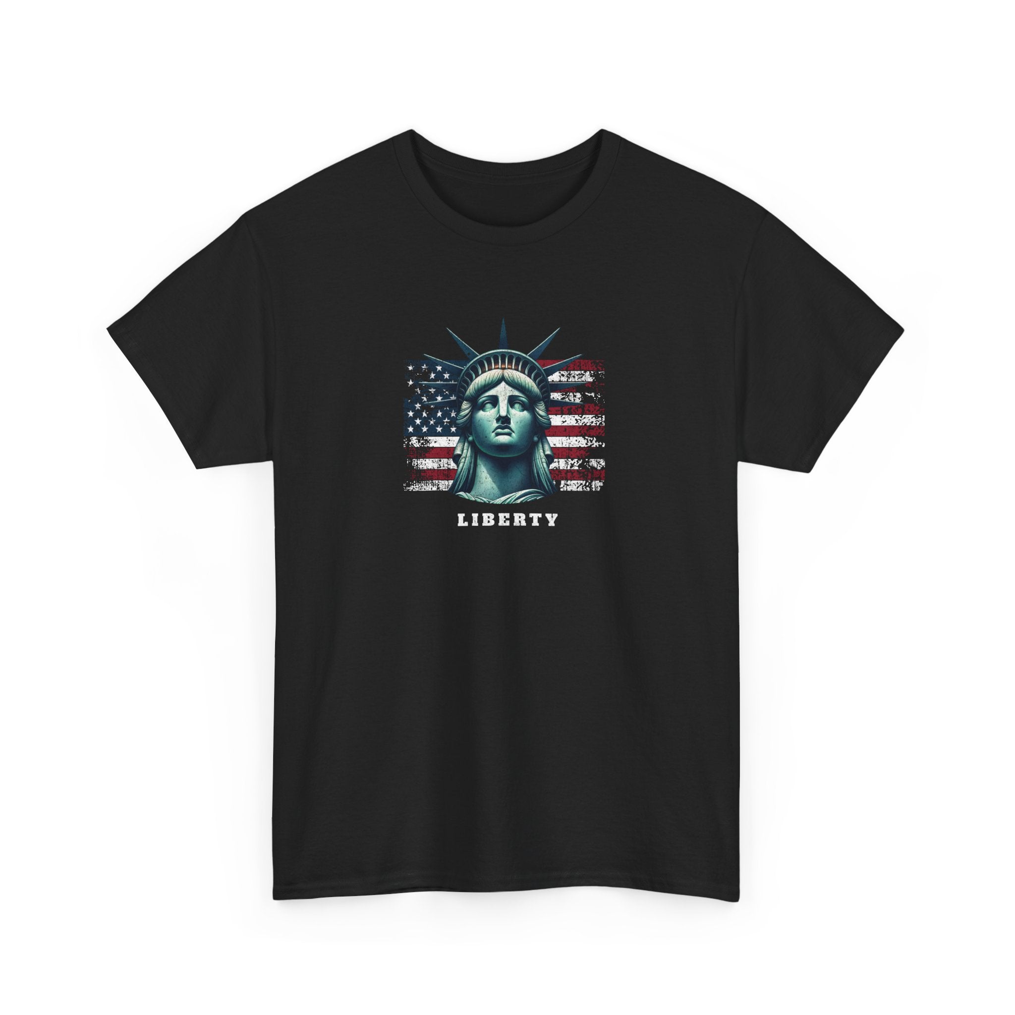 Statue of Liberty with American Flag "Liberty" Graphic