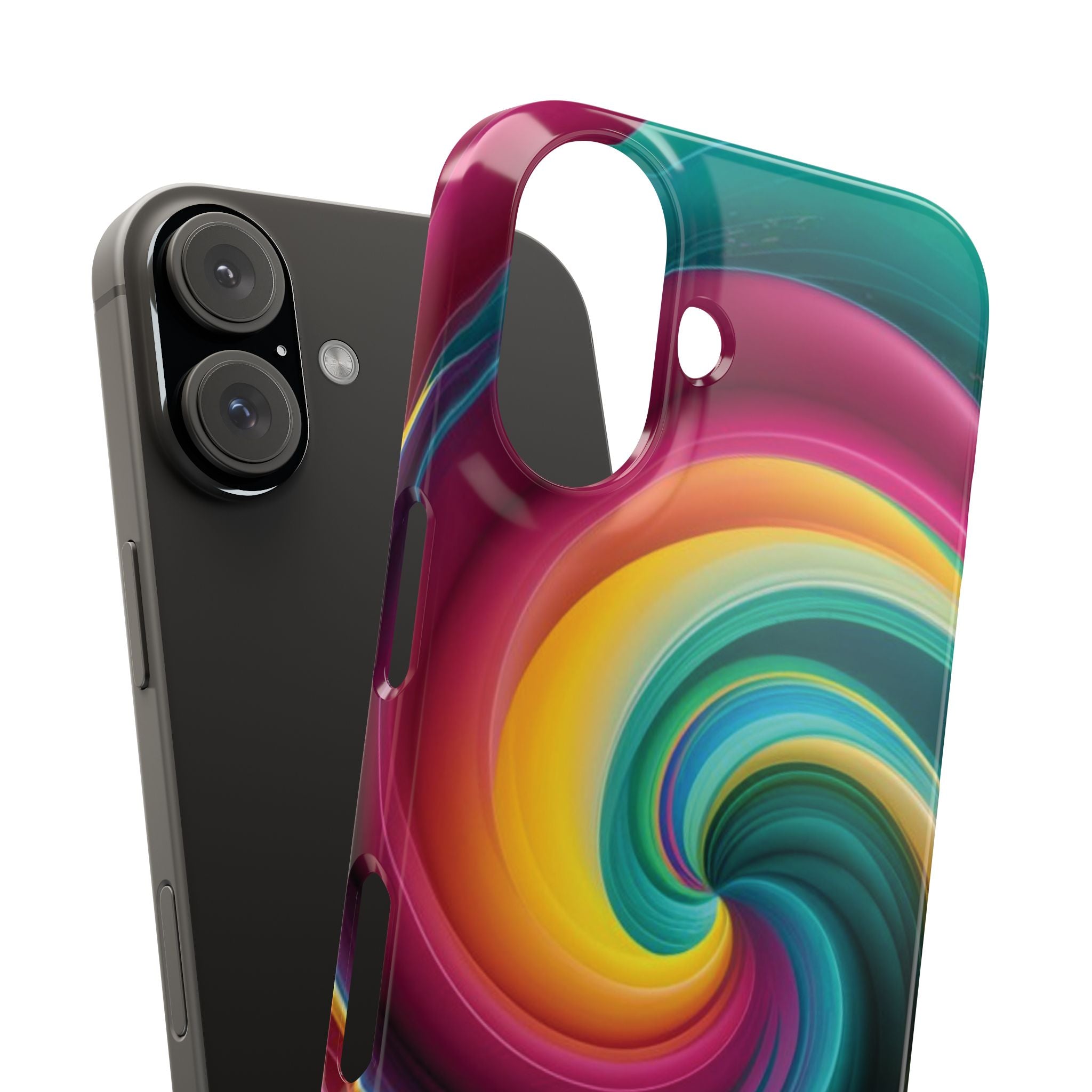 Colorful Abstract Swirl Phone Case I phone 18-13