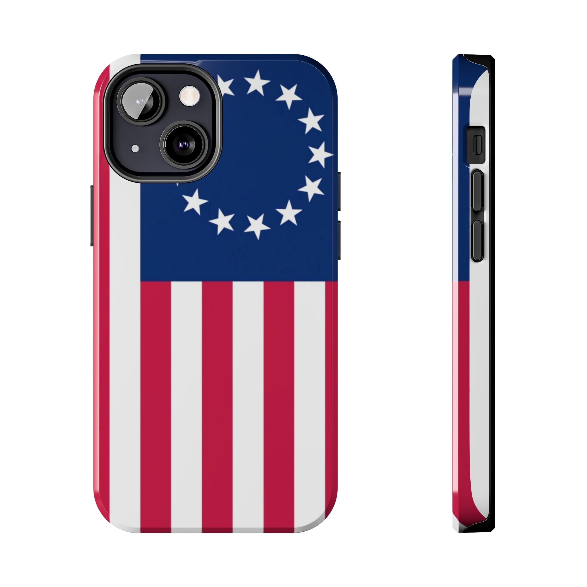 Betsy Ross Flag Tough Phone Case — Vintage 13-Star American Patriotic Cover