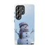 Winter Snowman Phone Case  Fits Samsuns s10-25 & Google Pixel