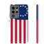 Betsy Ross Flag Tough Phone Case — Patriotic 13-Star American Protective Cover