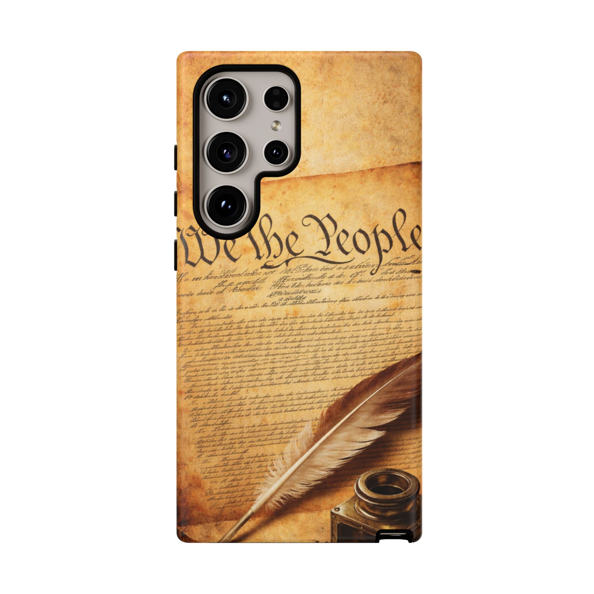 Phone Case — "We the People" Constitution Design with Quill & Ink (Patriotic)