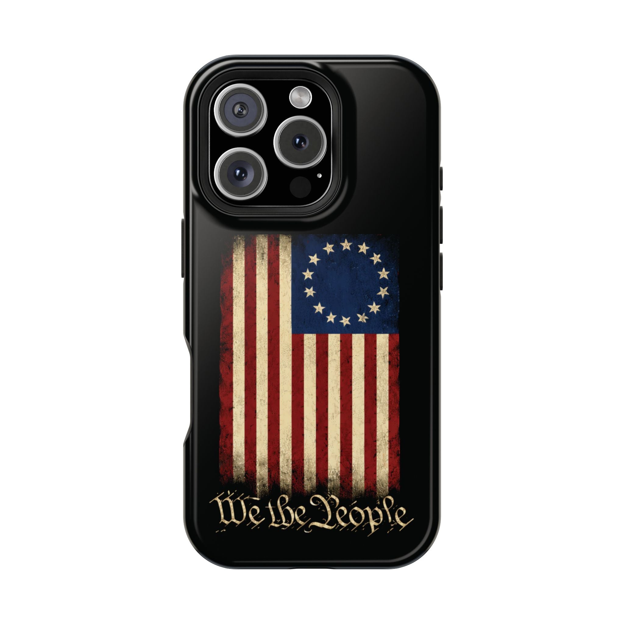 Phone Case — Vintage Betsy Ross Flag "We the People" Magnetic Impact-Resistant Case