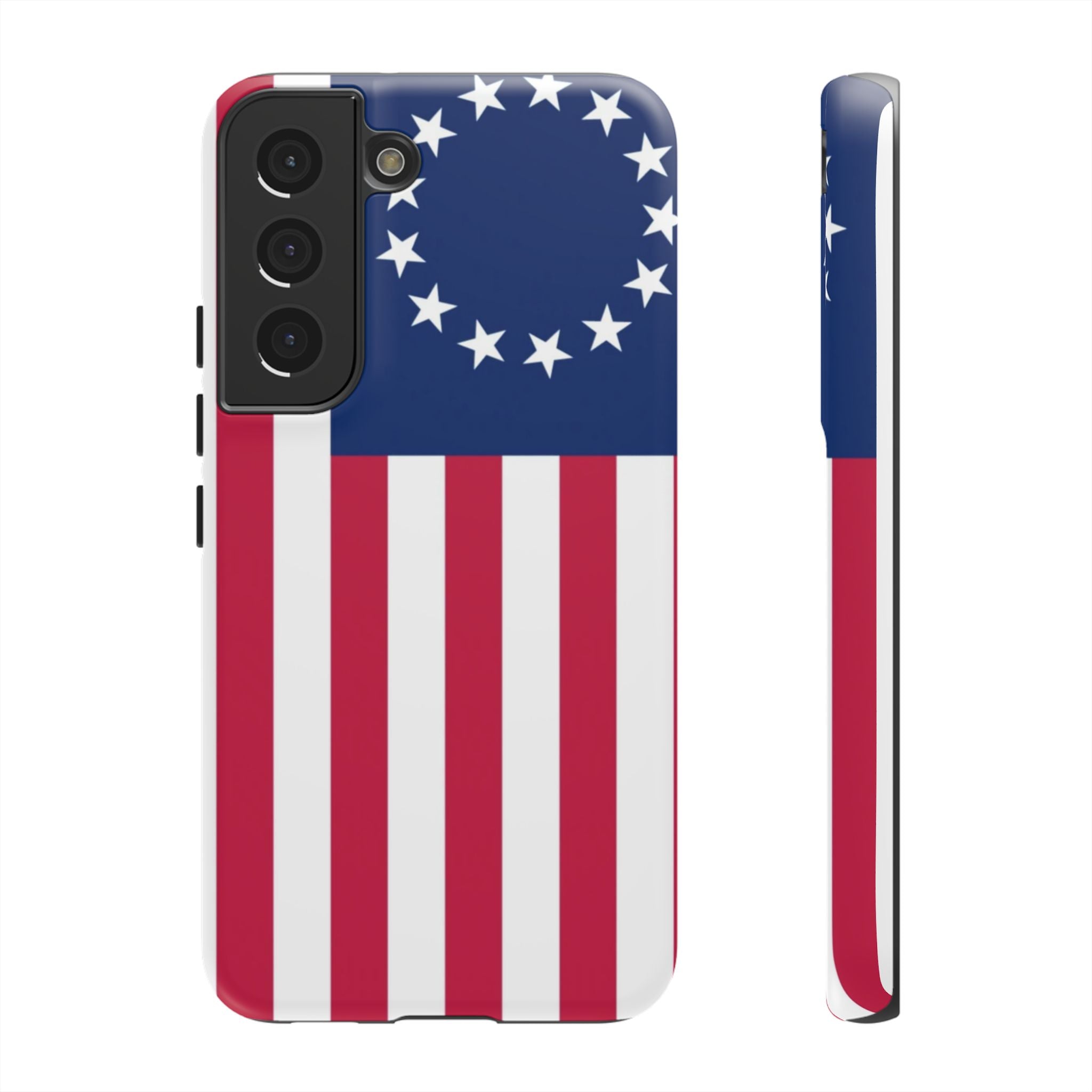Betsy Ross Flag Tough Phone Case — Patriotic 13-Star American Protective Cover