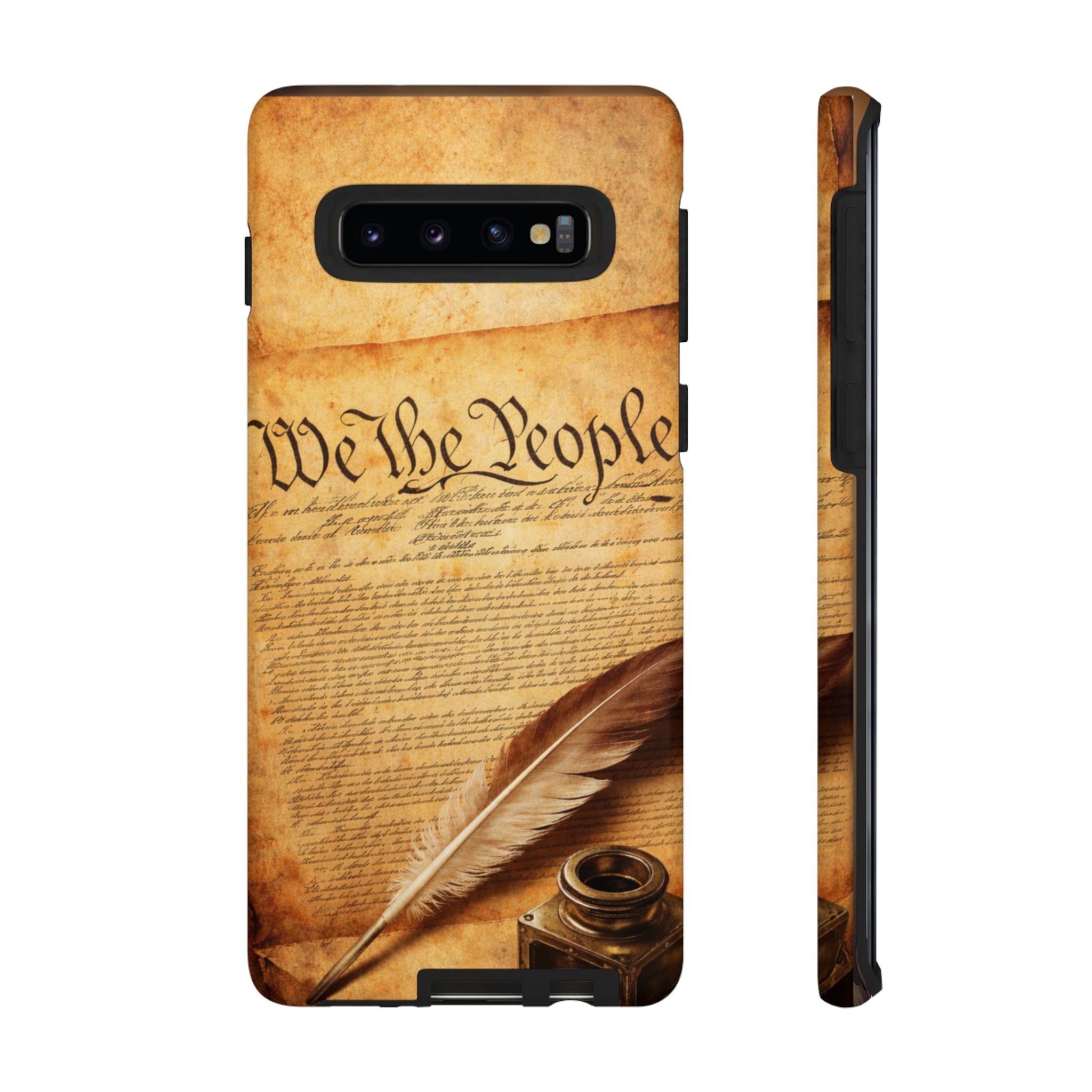 Phone Case — "We the People" Constitution Design with Quill & Ink (Patriotic)