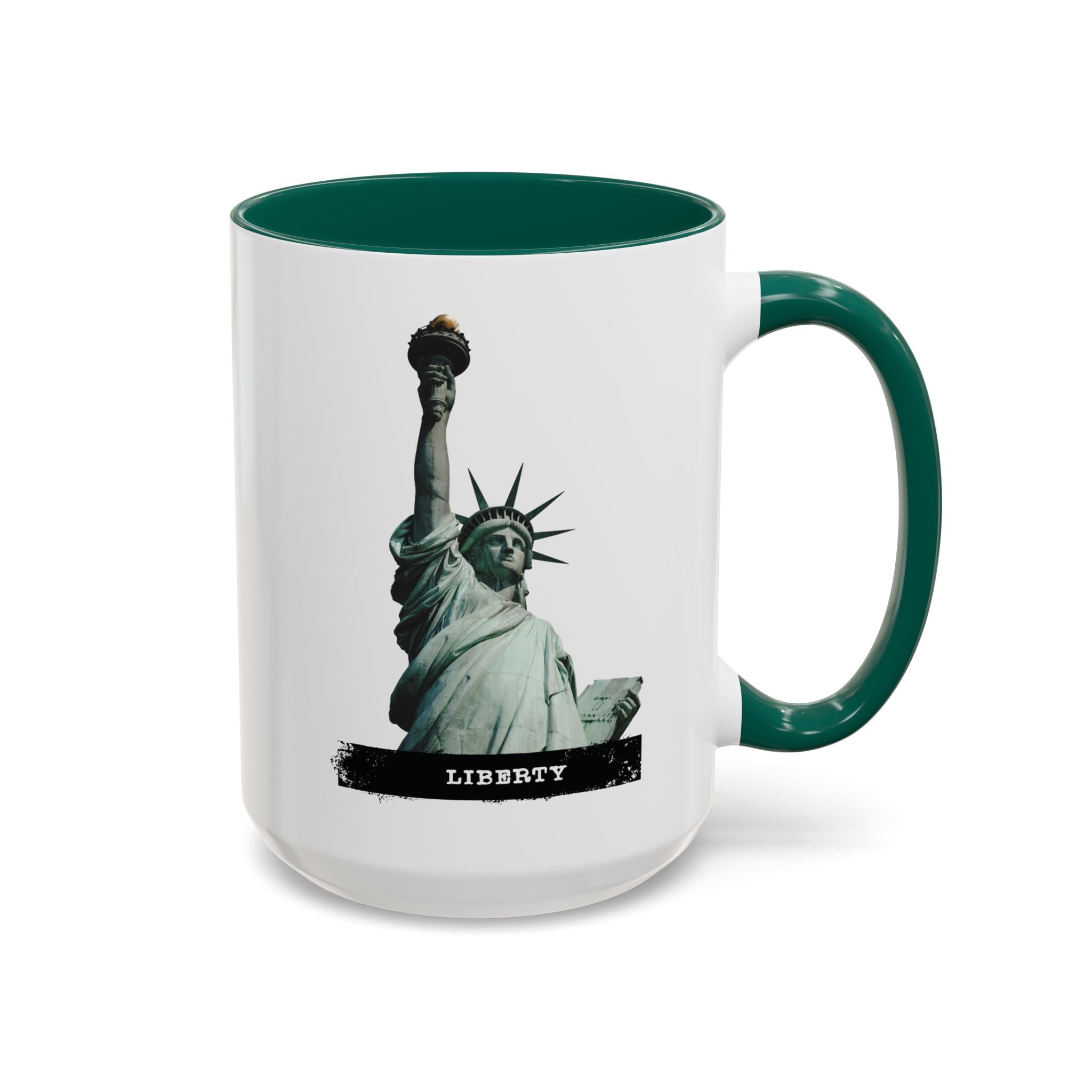 Statue of Liberty Ceramic Mug — Colorful 11oz & 15oz Patriotic Coffee Cup