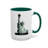 Statue of Liberty Ceramic Mug — Colorful 11oz & 15oz Patriotic Coffee Cup