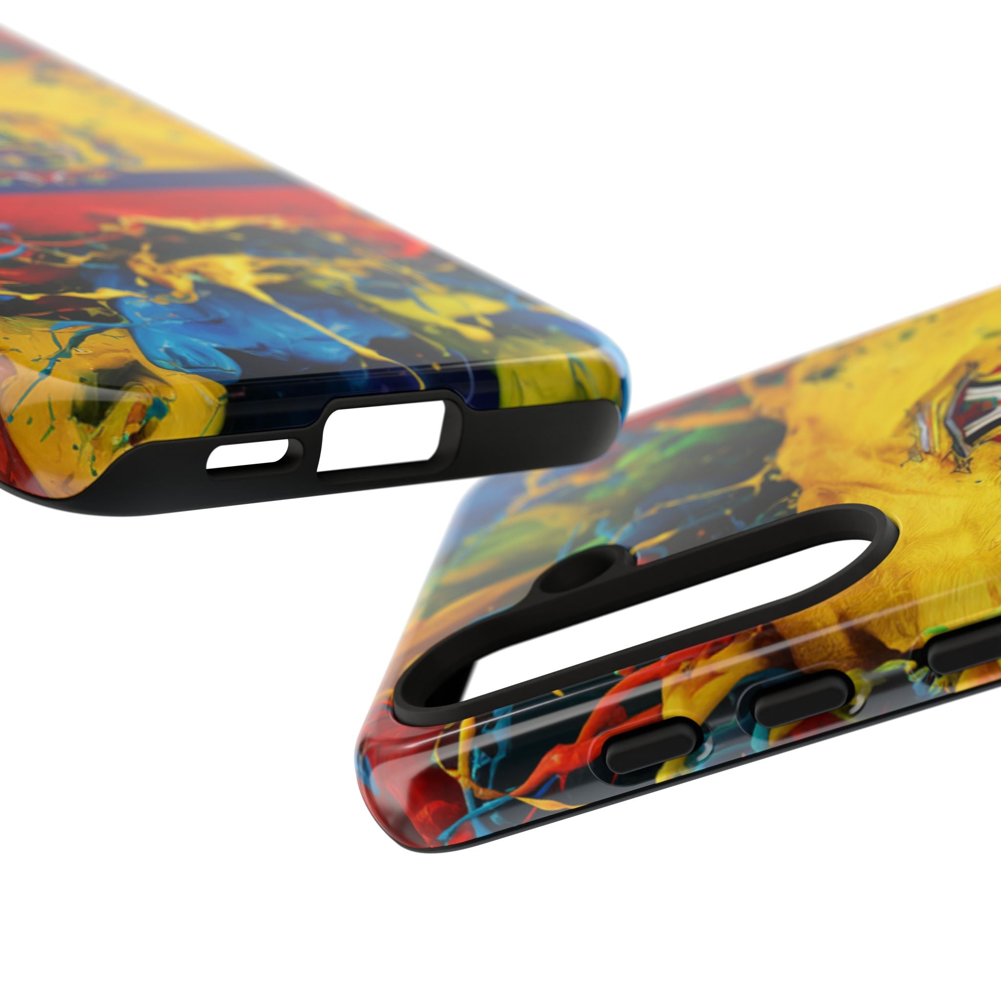 Phone Case, Ecuadorian Flag Paint Splash Design For Samsung And Google Pixel