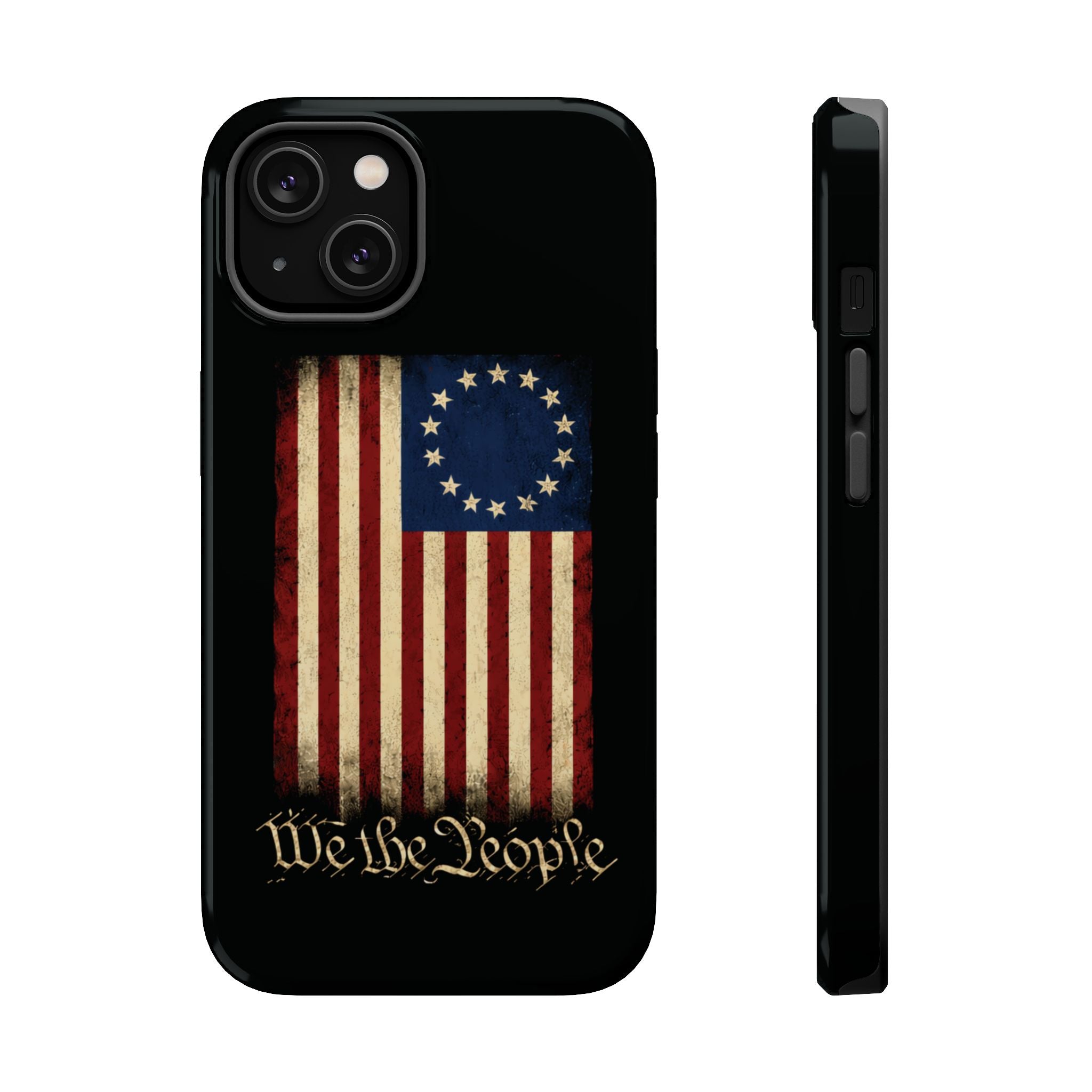 Phone Case — Vintage Betsy Ross Flag "We the People" Magnetic Impact-Resistant Case