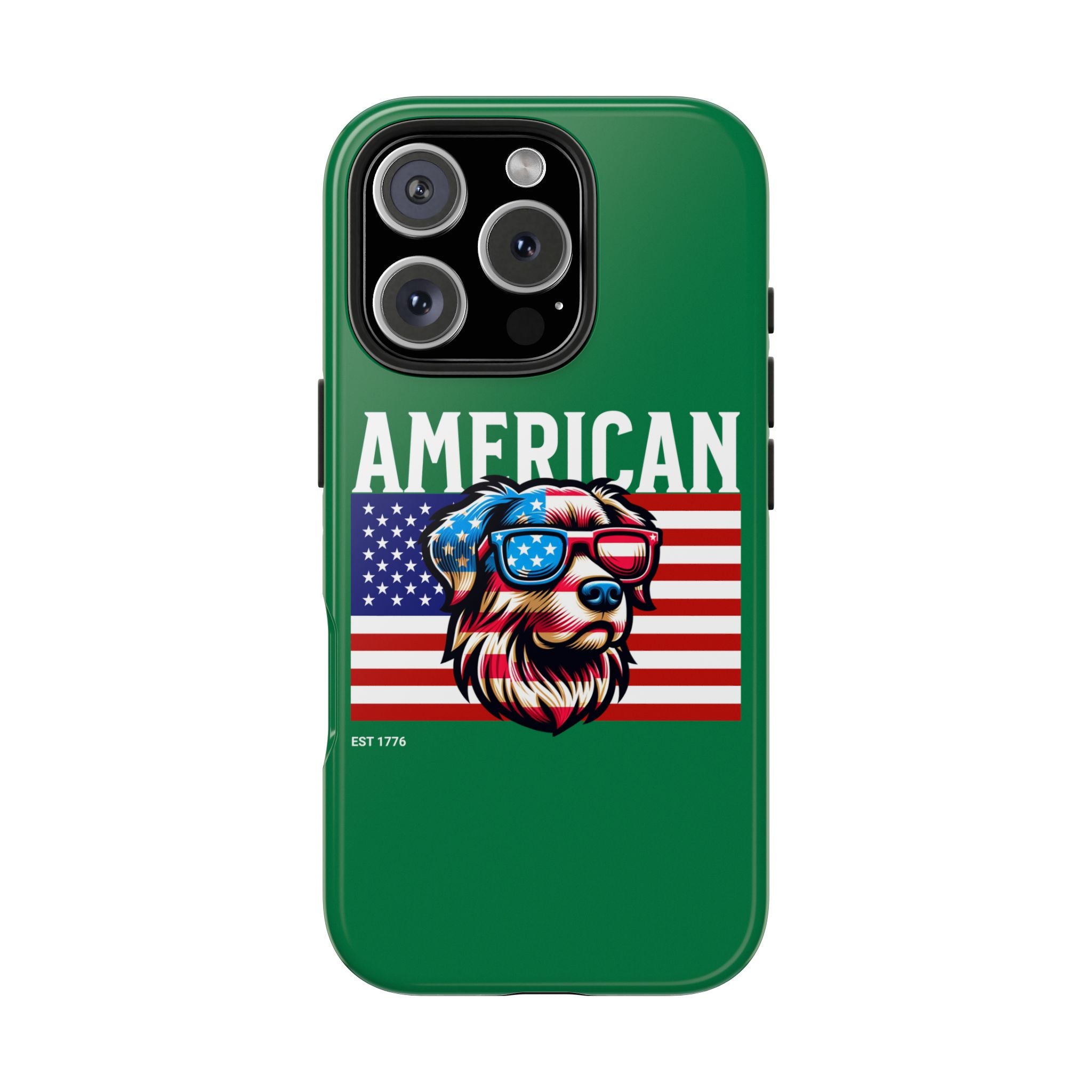 American Dog Flag Tough Phone Case — Patriotic USA Phone Case