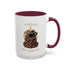 Fueled By Coffee 15oz Mug — Colorful Ceramic Coffee Cup