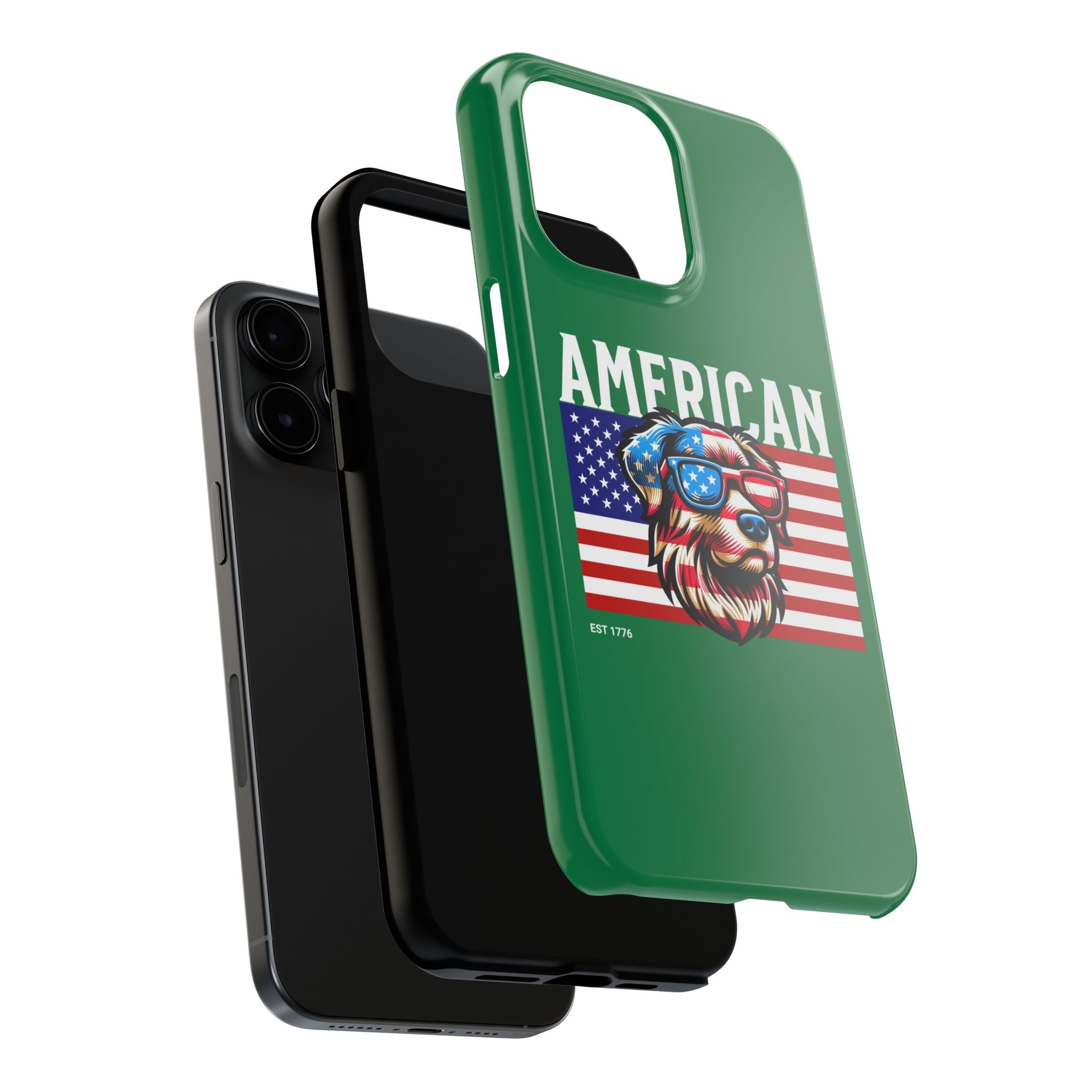 American Dog Flag Tough Phone Case — Patriotic USA Phone Case