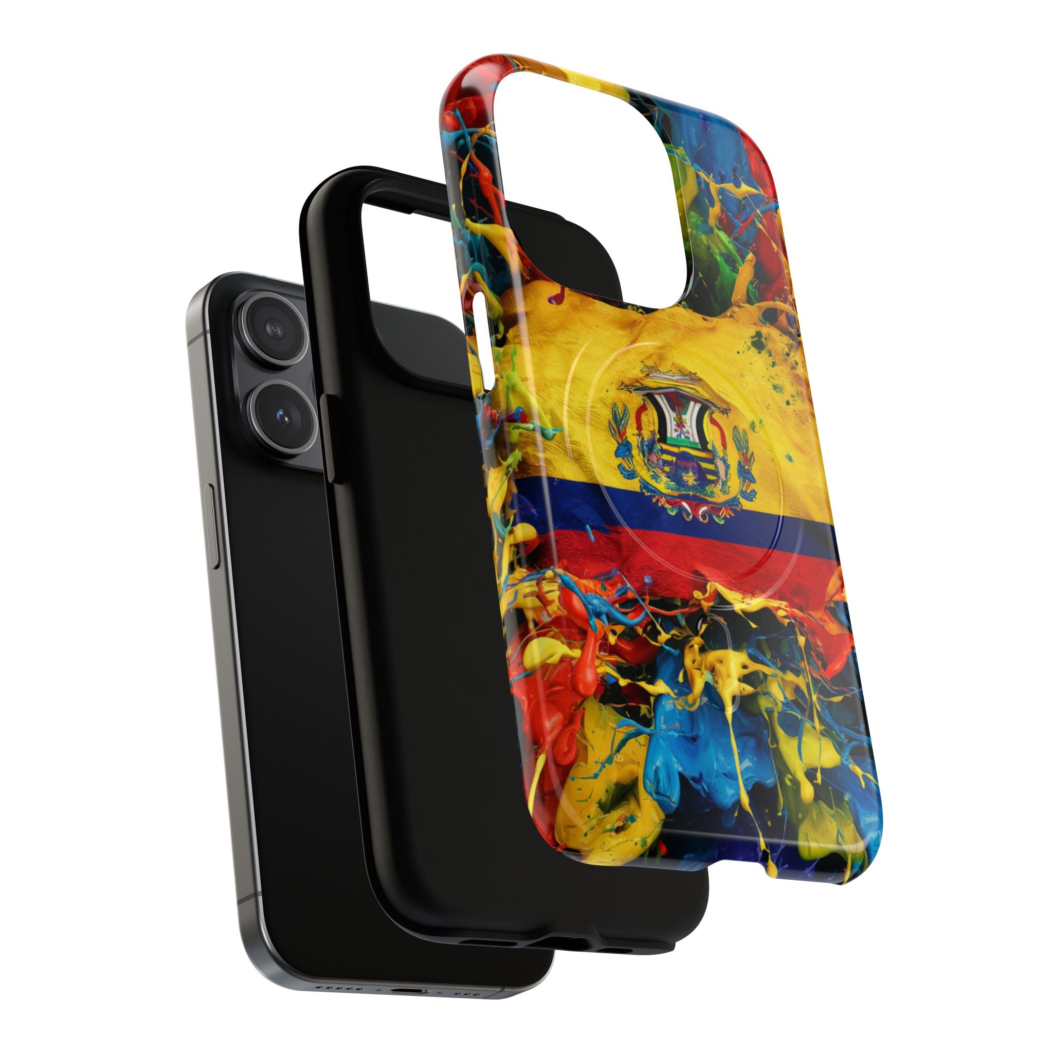 Paint Splash Phone Case, Ecuadorian design fits Iphone 14-16