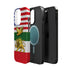 Persian Lion & Dove Magnetic Phone Case — Impact-Resistant iPhone Cover