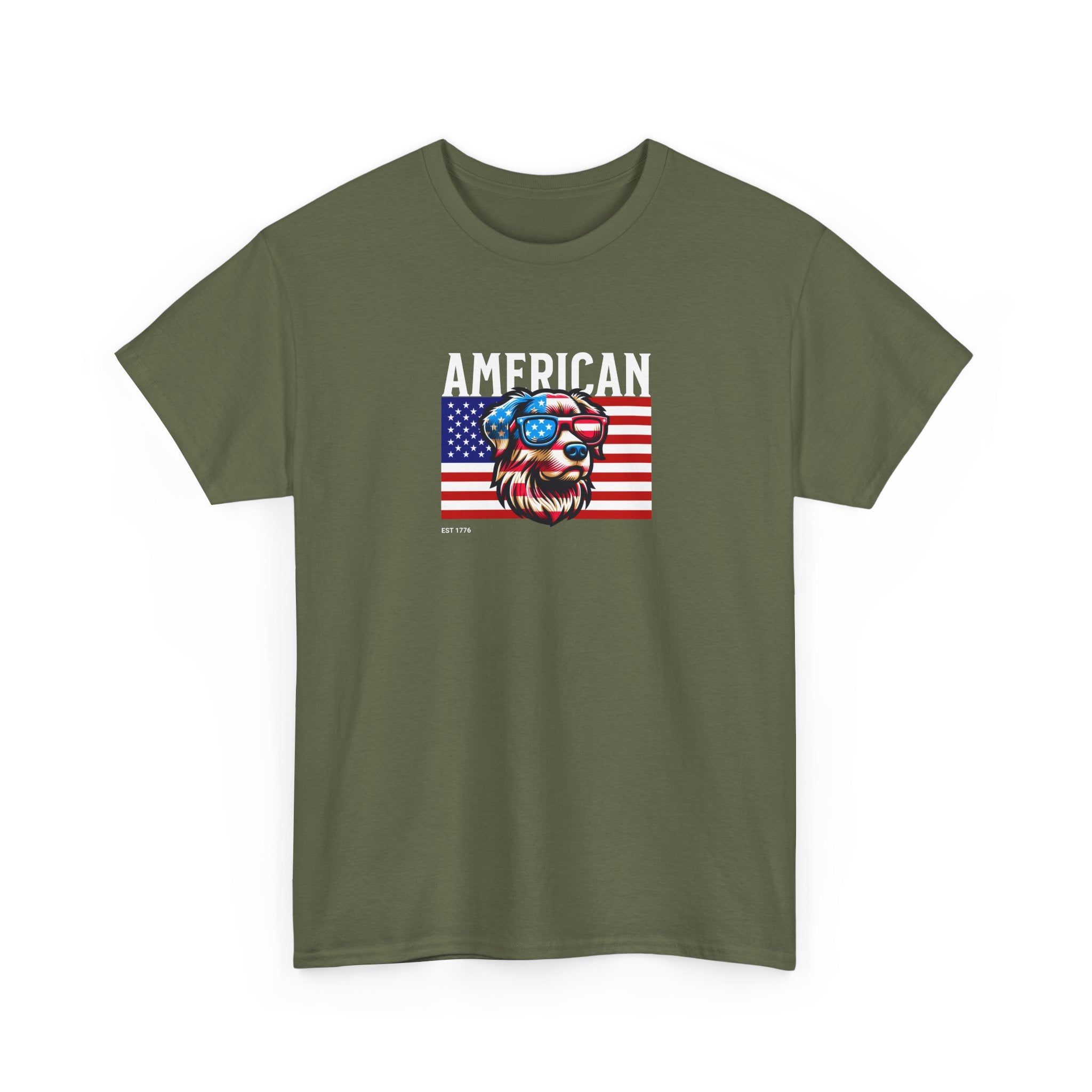 American Flag Dog 250th Anniversary T-Shirt