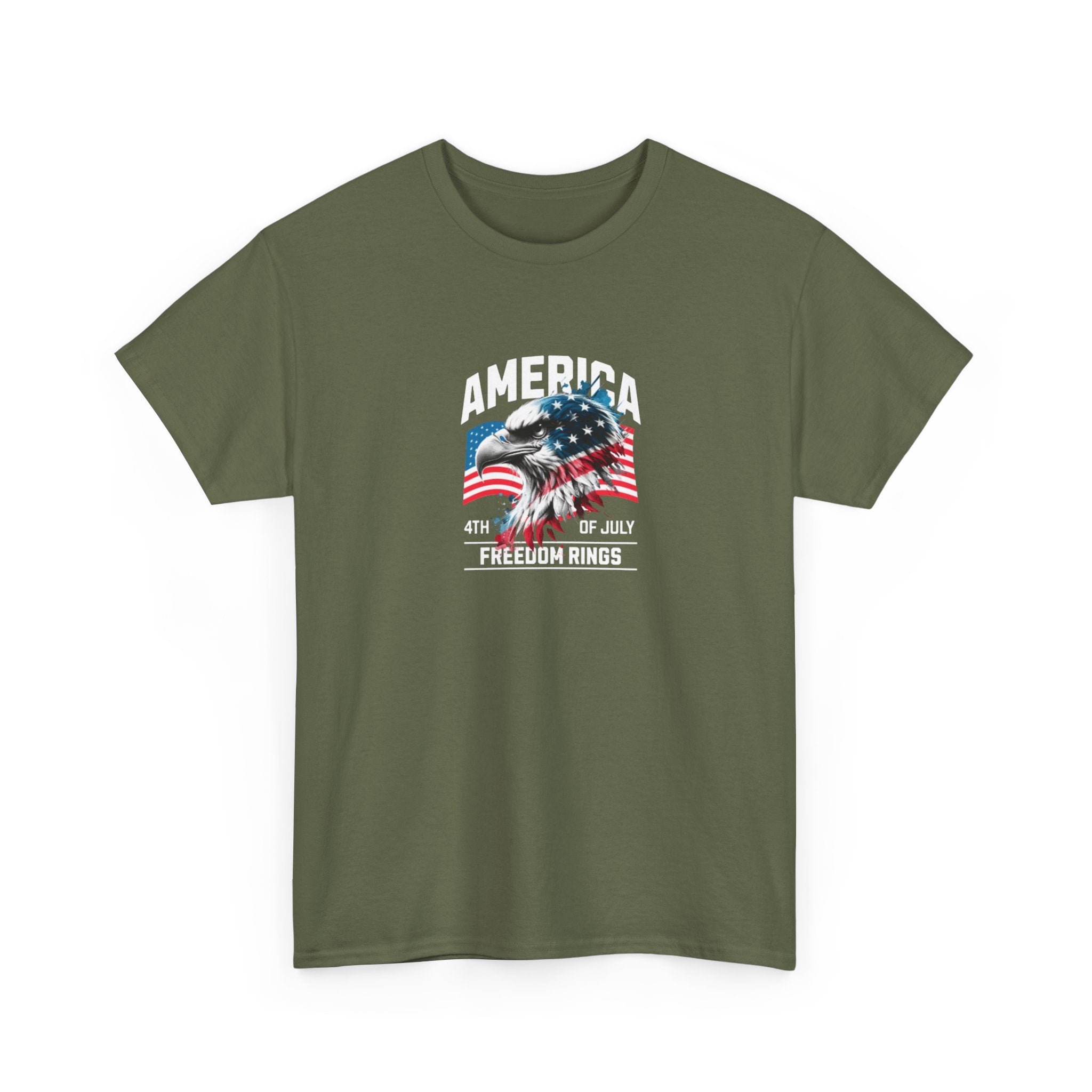 American Eagle Flag T-Shirt — Freedom Pride Patriotic Tee