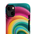 Colorful Abstract Swirl Phone Case I phone 18-13