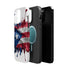 Puerto Rican Flag Paint Splash Design 17-13 - Magnetic Compatible