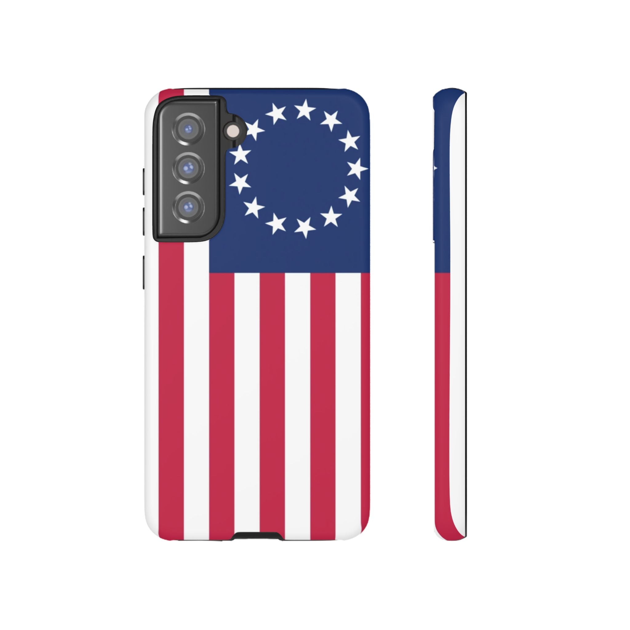 Betsy Ross Flag Tough Phone Case — Patriotic 13-Star American Protective Cover
