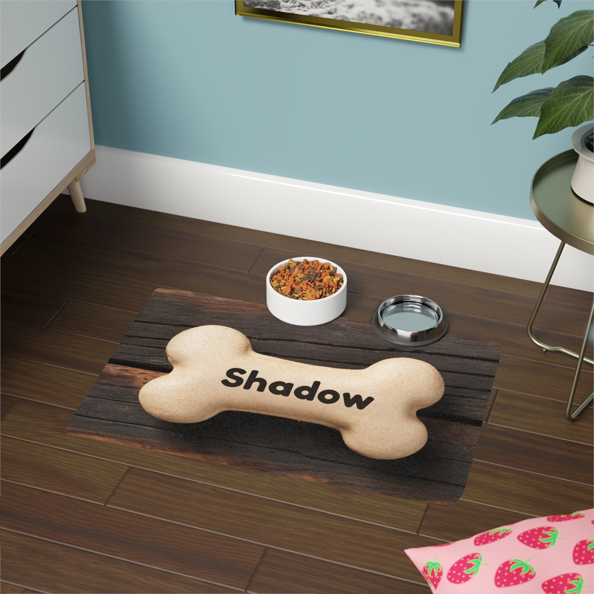 Personalized  Name Pet Food Mat (12x18)