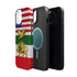 Persian Lion & Dove Magnetic Phone Case — Impact-Resistant iPhone Cover
