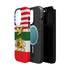 Persian Lion & Dove Magnetic Phone Case — Impact-Resistant iPhone Cover