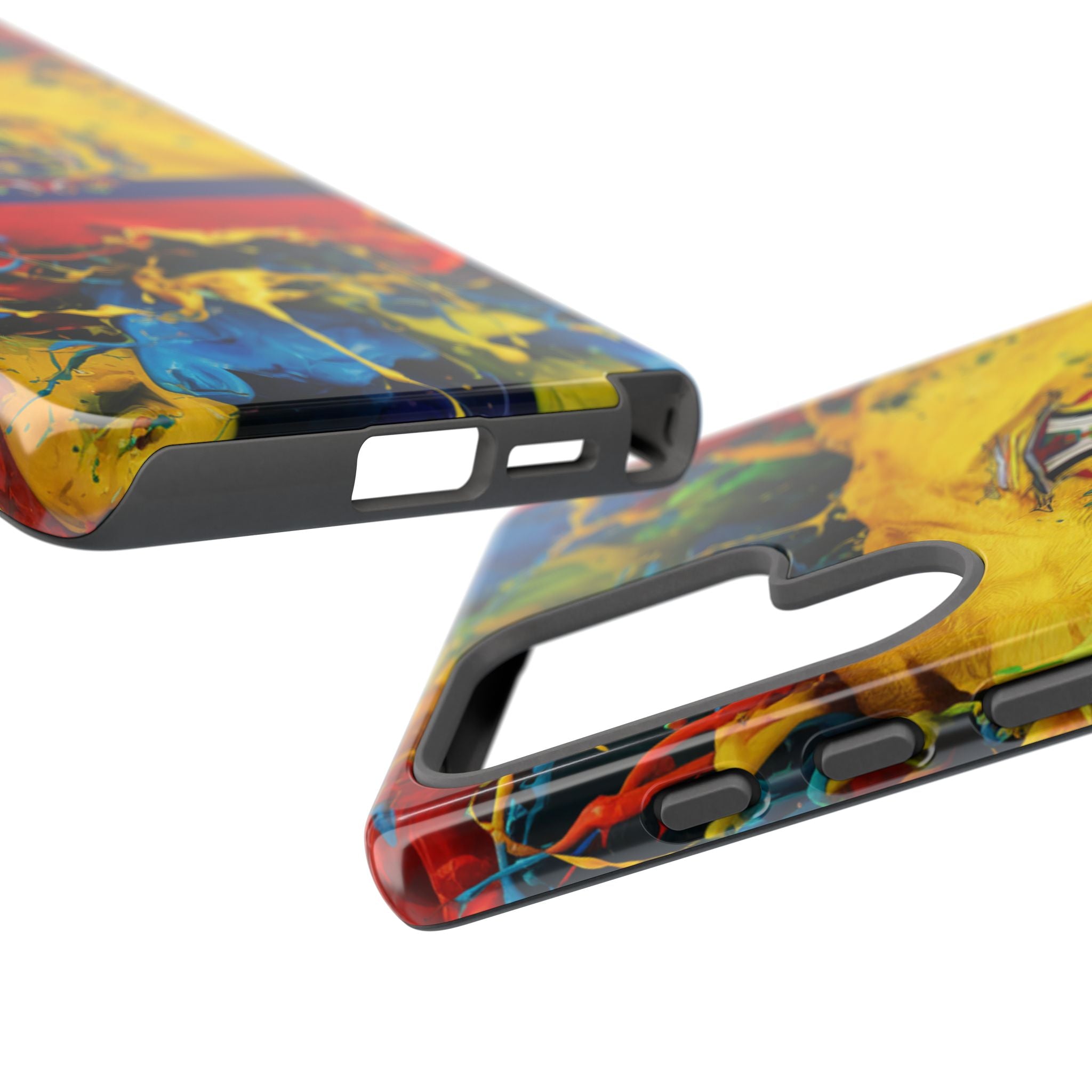 Phone Case, Ecuadorian Flag Paint Splash Design For Samsung And Google Pixel