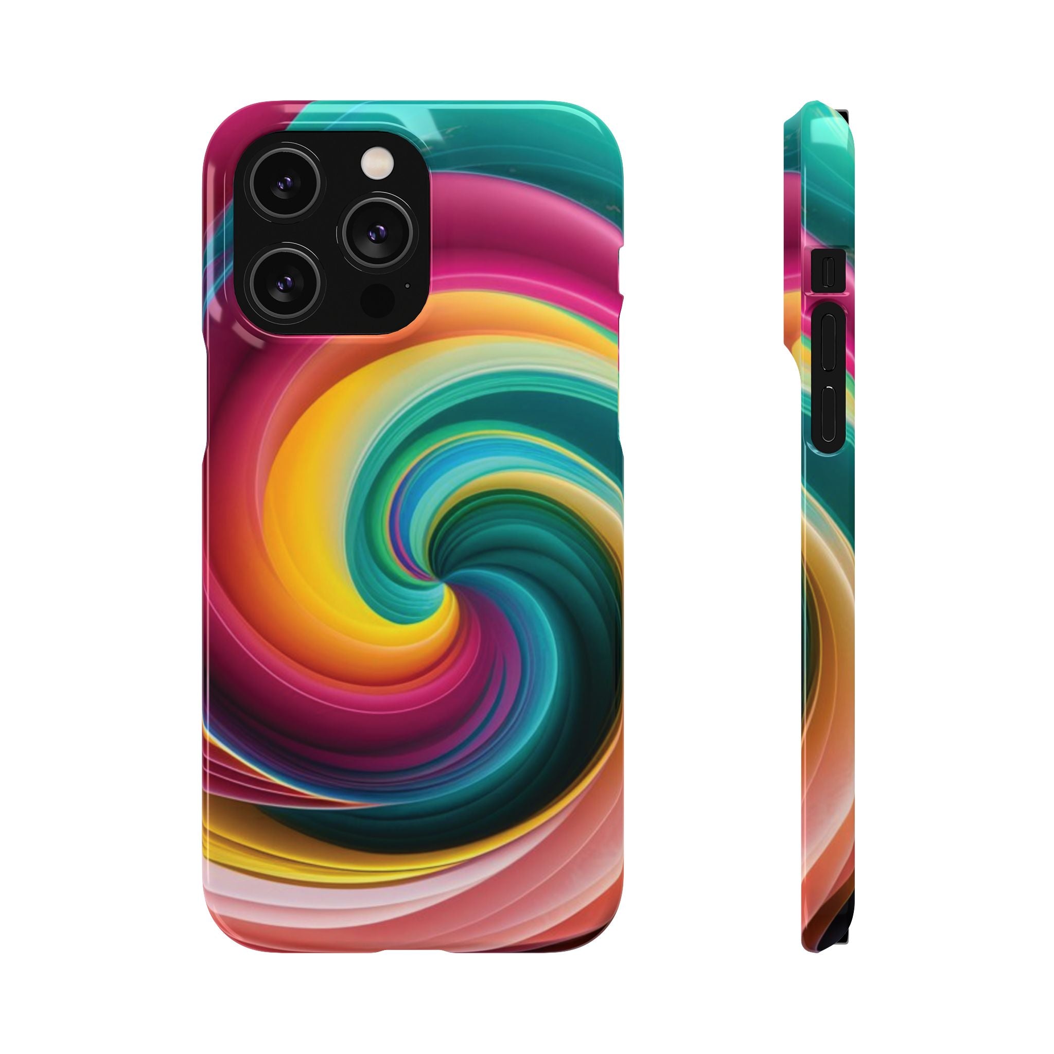 Colorful Abstract Swirl Phone Case I phone 18-13