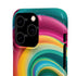 Colorful Abstract Swirl Phone Case I phone 18-13