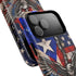 Puerto Rico Eagle Tough Magnetic Phone Case — Patriotic USA & PR Flag Design