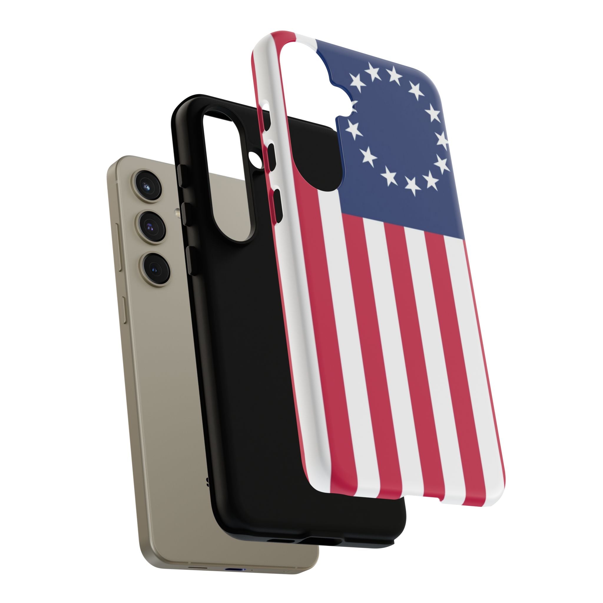 Betsy Ross Flag Tough Phone Case — Patriotic 13-Star American Protective Cover