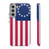Betsy Ross Flag Tough Phone Case — Patriotic 13-Star American Protective Cover