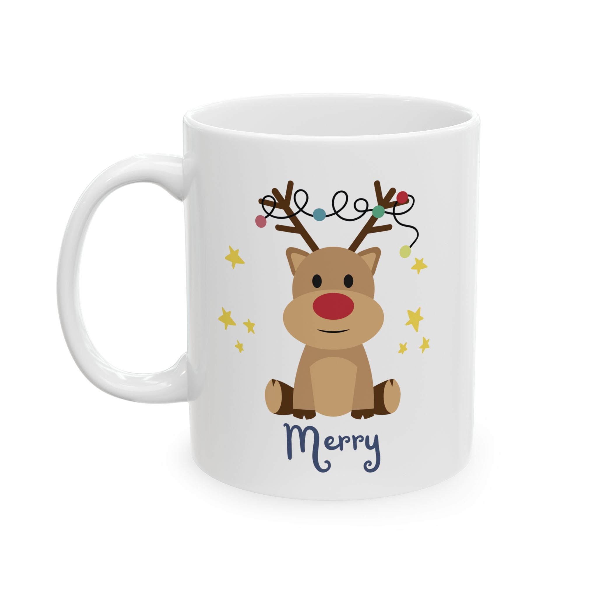 Holiday Reindeer coffee mug