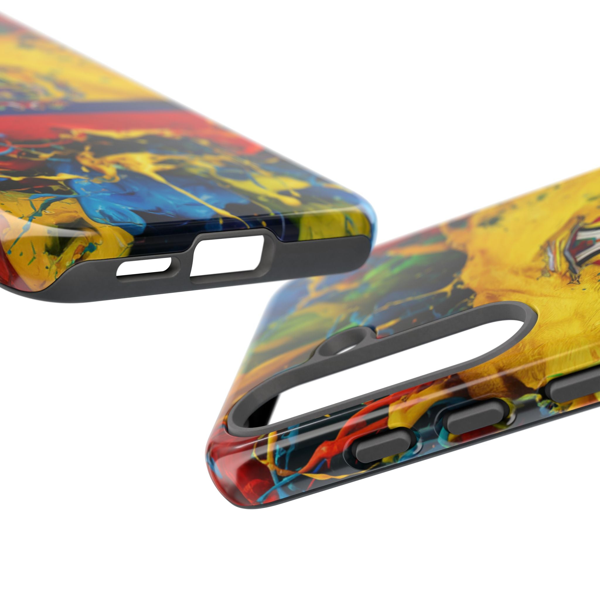 Phone Case, Ecuadorian Flag Paint Splash Design For Samsung And Google Pixel