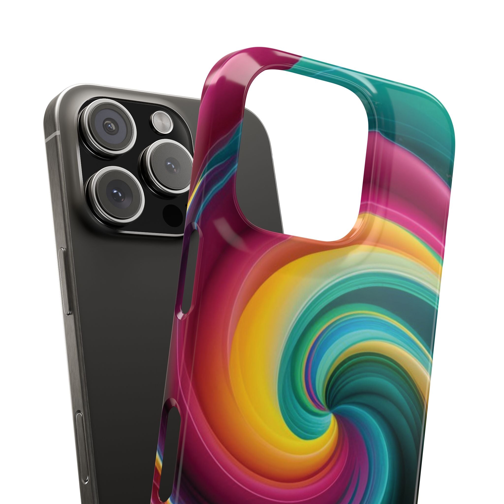 Colorful Abstract Swirl Phone Case I phone 18-13