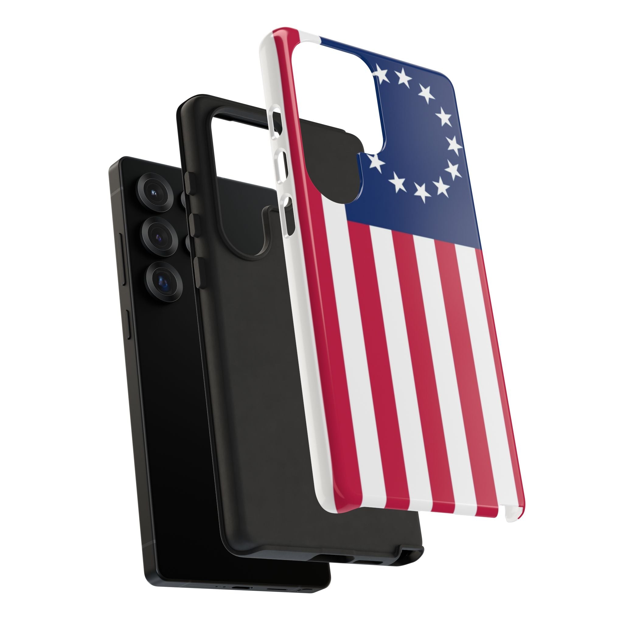 Betsy Ross Flag Tough Phone Case — Patriotic 13-Star American Protective Cover