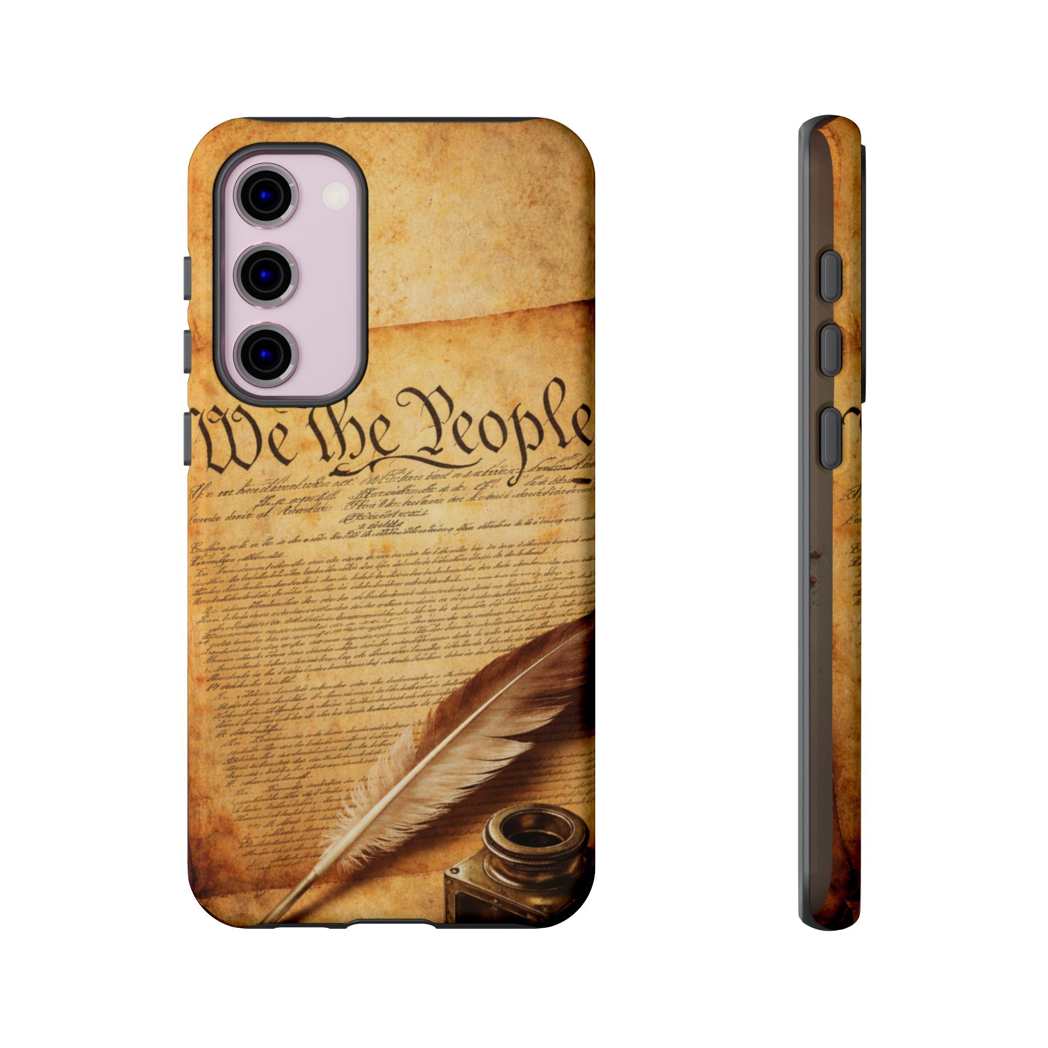 Phone Case — "We the People" Constitution Design with Quill & Ink (Patriotic)