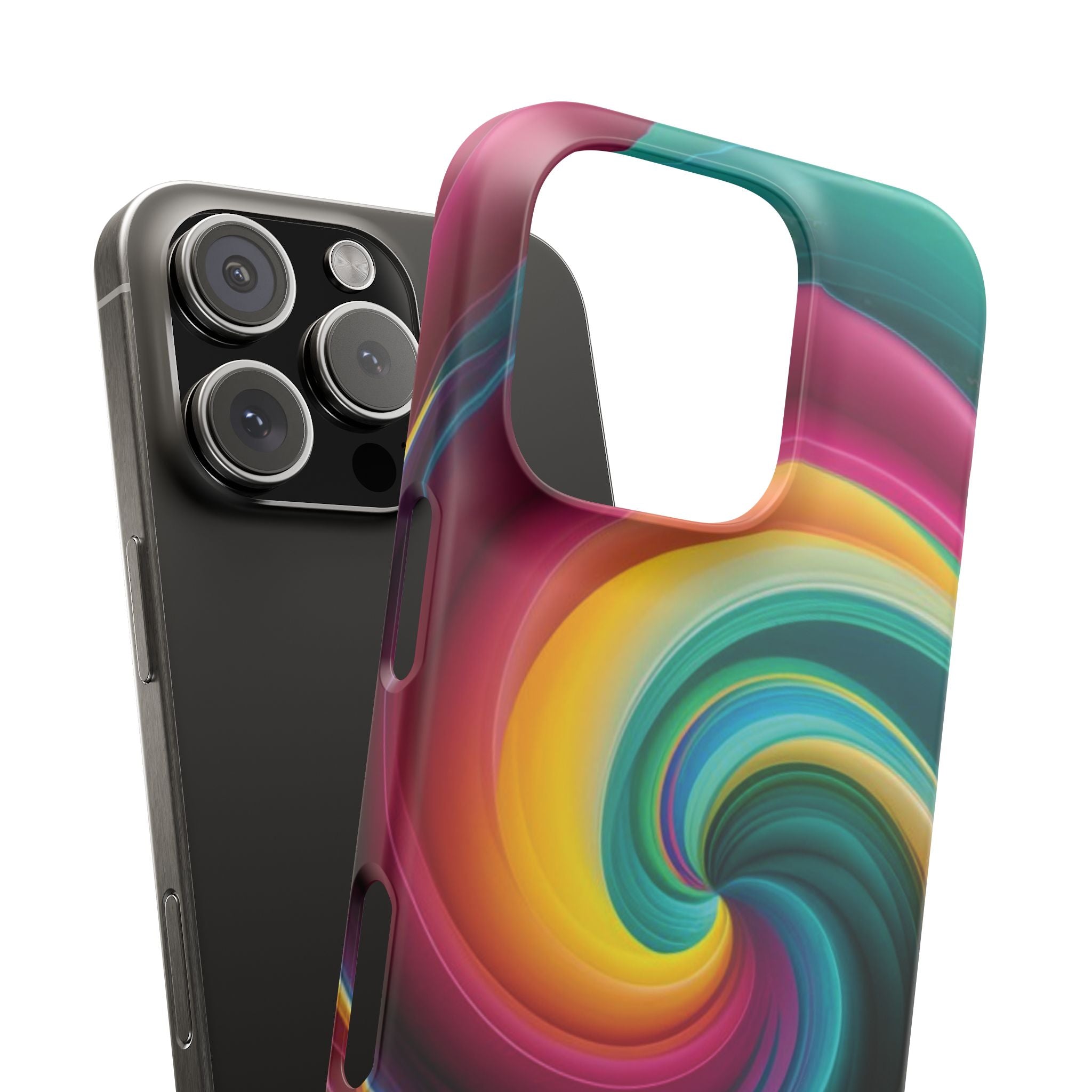 Colorful Abstract Swirl Phone Case I phone 18-13