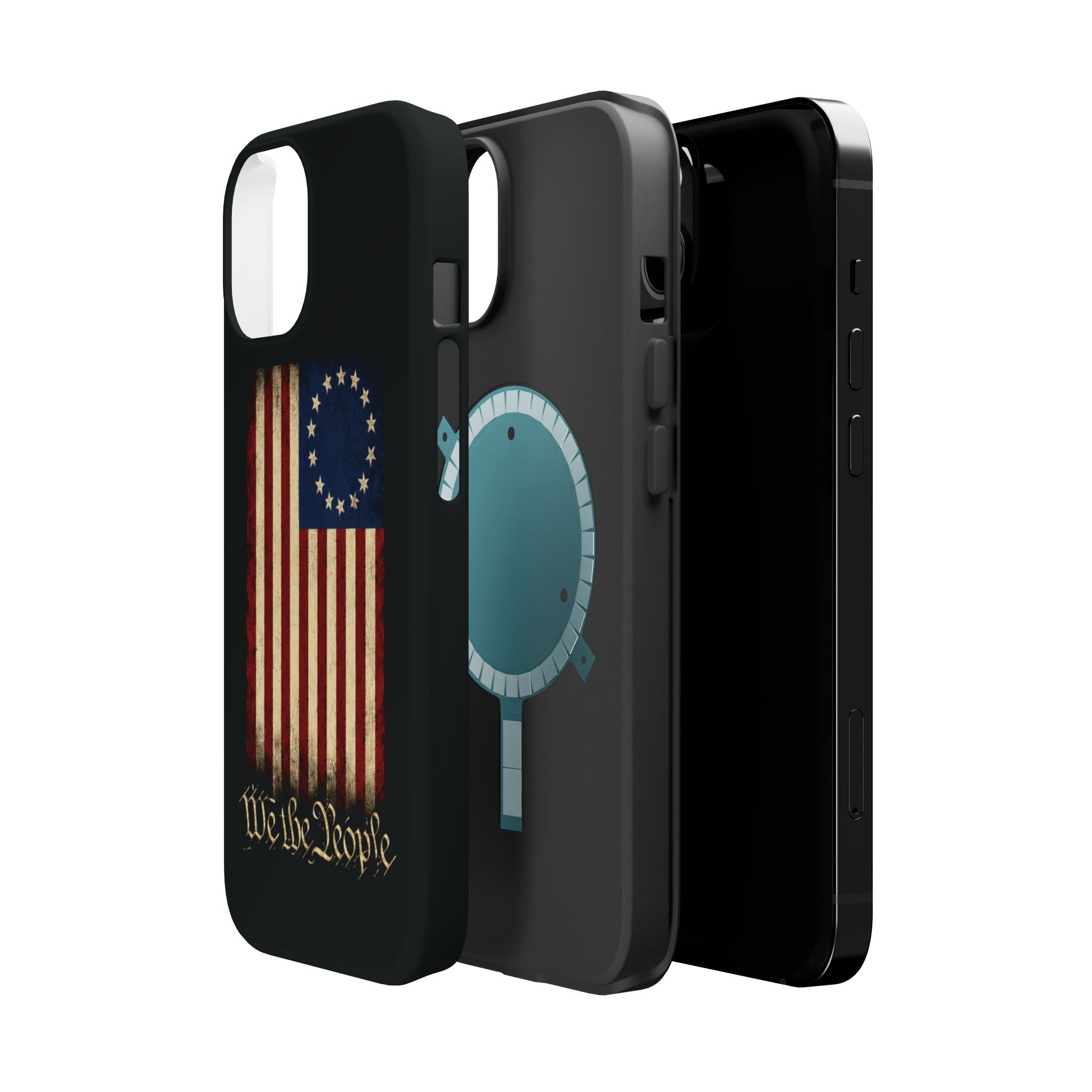 Phone Case — Vintage Betsy Ross Flag "We the People" Magnetic Impact-Resistant Case