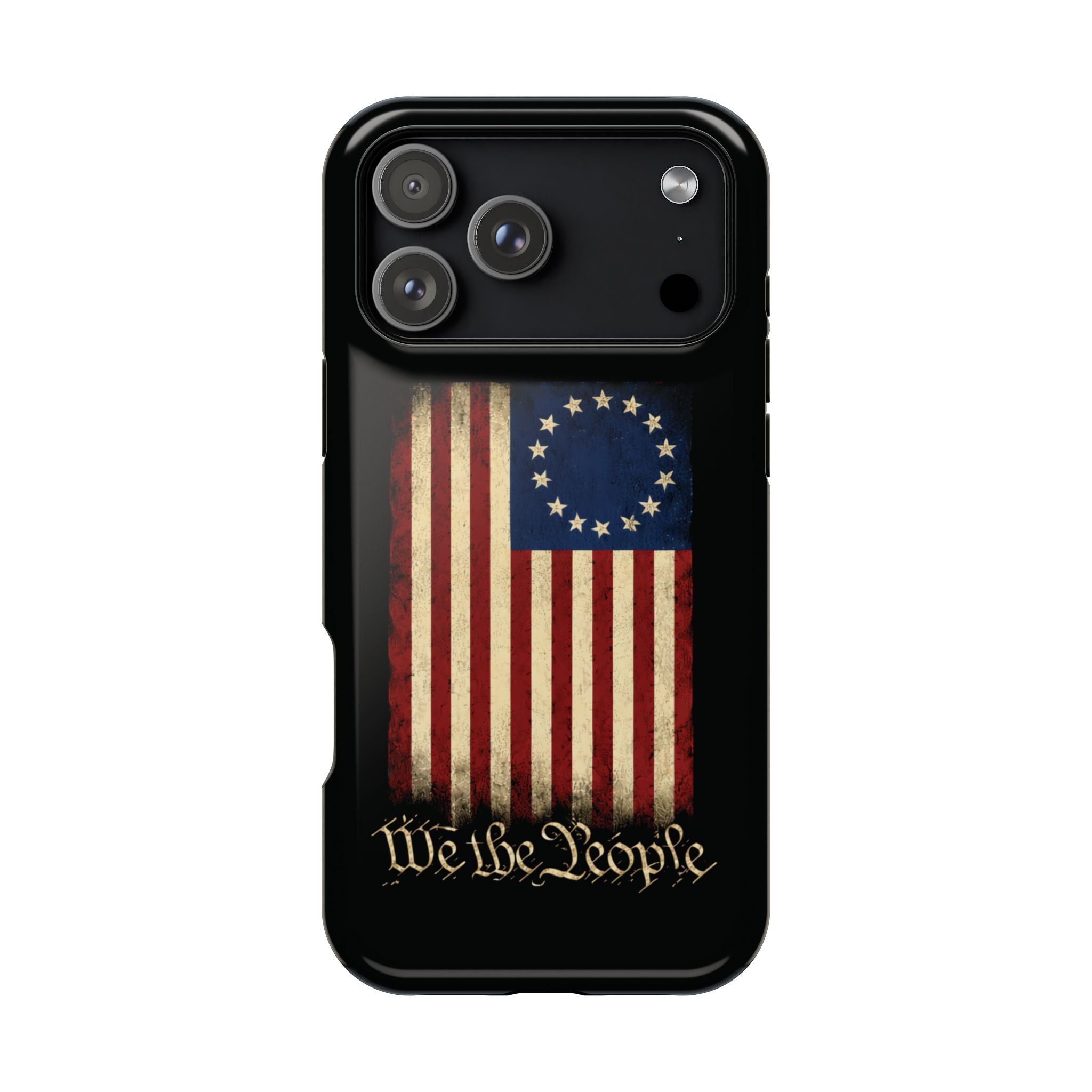 Phone Case — Vintage Betsy Ross Flag "We the People" Magnetic Impact-Resistant Case