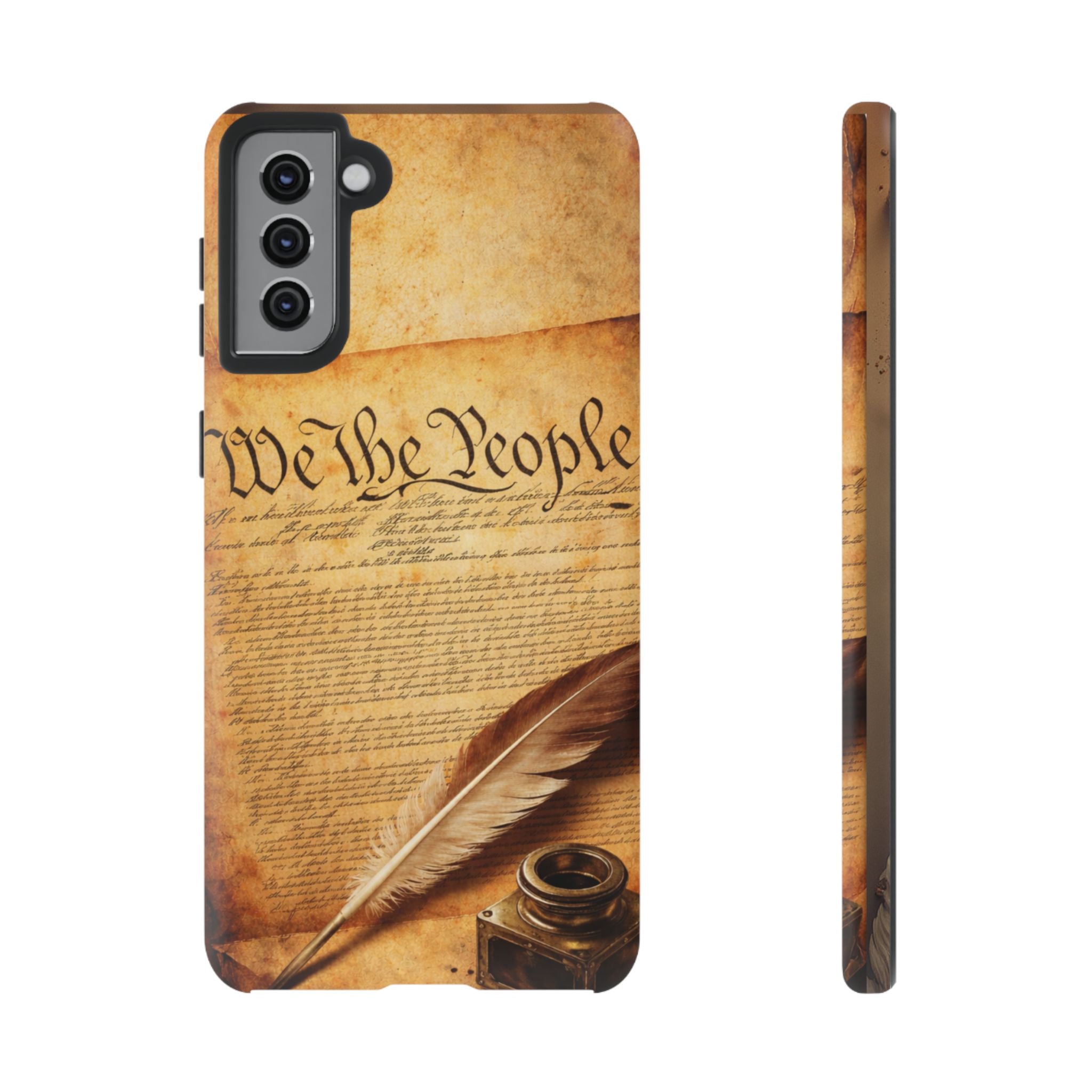 Phone Case — "We the People" Constitution Design with Quill & Ink (Patriotic)