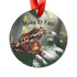 Personalized Ornament Puerto Rican Flag Coqui Frog.
